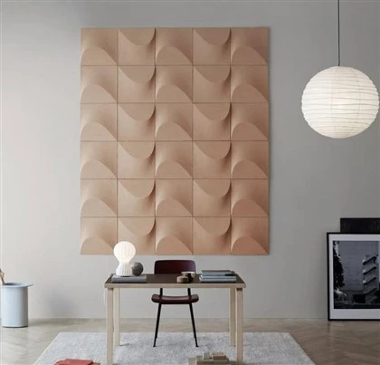 3D stěnový panel z polyesterových vláken